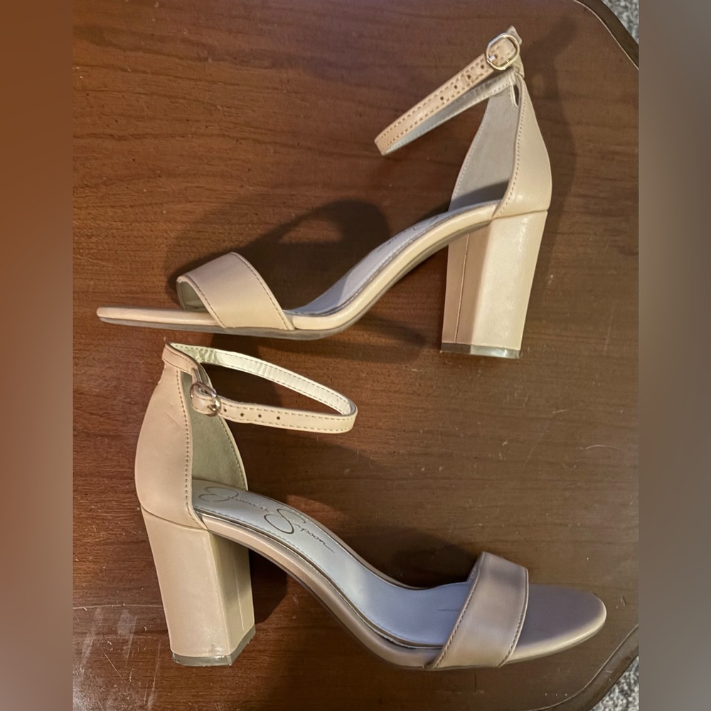 Jessica Simpson Nude Heeled Sandals